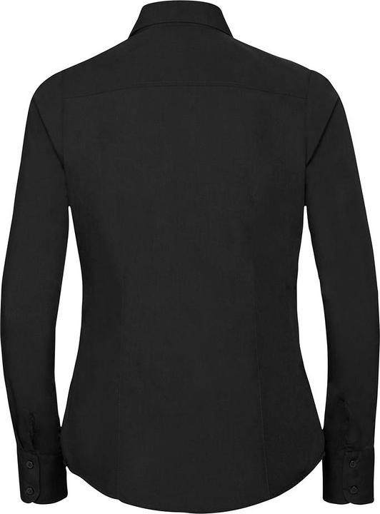Produktbild Russell Collection Popelin Bluse Hemd Langarm pflegeleicht tailliert (S)