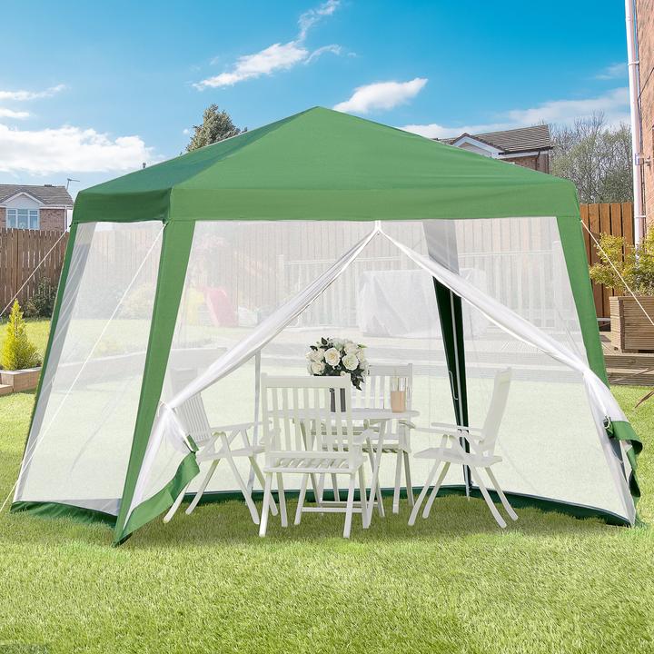 Immagine prodotto Outsunny Padiglione con zanzariera (300 cm, 300 cm)