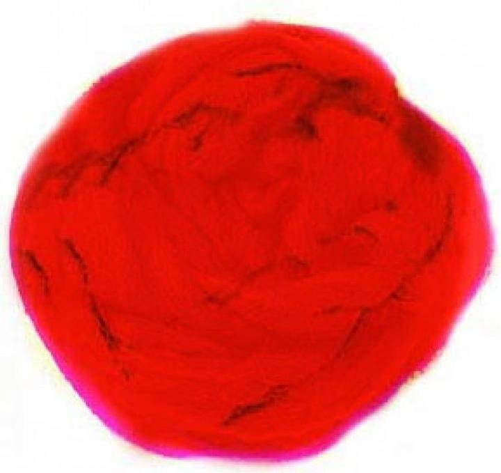 Image du produit Glorex Laine de mouton 50g rouge 100% naturelle
