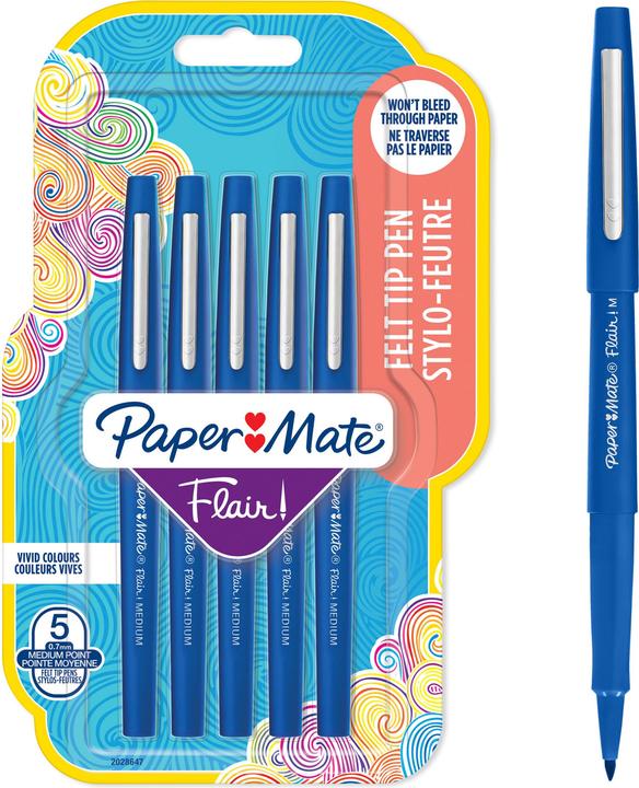 Produktbild Paper Mate Faserschreiber Flair (Blau, 5 x)