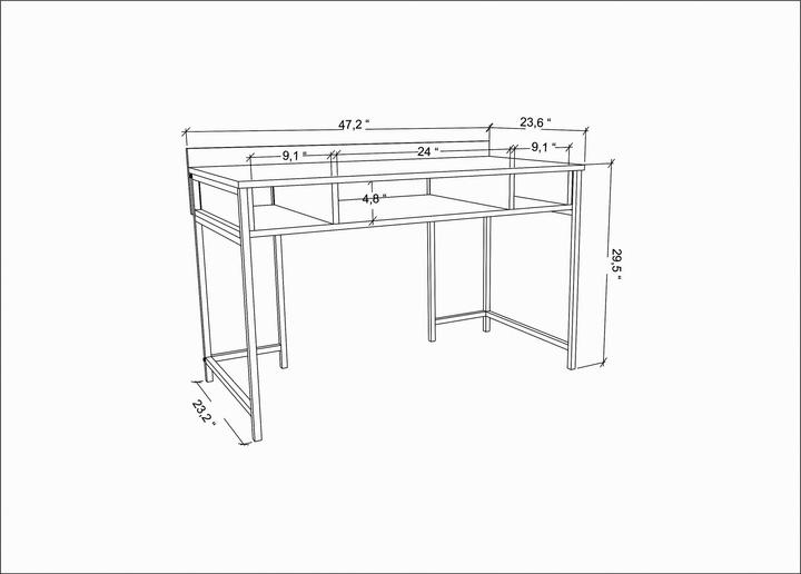 Produktbild Kalune Design Adaline (120 x 60 x 74.8 cm)