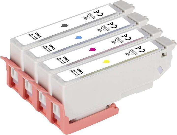Produktbild Renkforce Tinte Kombi-Pack ersetzt Epson 33XL (C13T335740) Kompatibel Schwarz (BK)