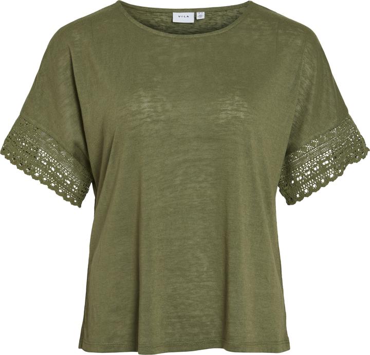 Actual product image Vila Round neck top with short sleeves (XL)