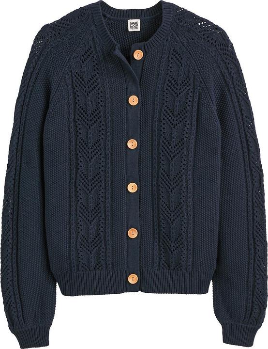 Produktbild La Redoute Collections Cardigan aus Pointelle-Strick (L)