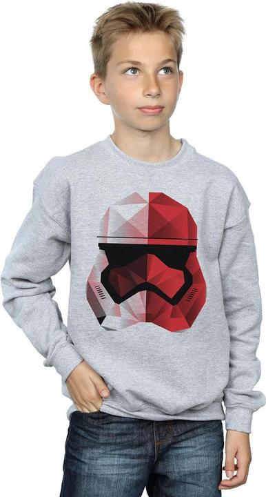 Produktbild Star Wars The Last Jedi Stormtrooper Red Cubist Helmet Sweatshirt Jungen (128)