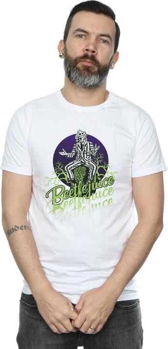 Actual product image Beetlejuice Mens Faded Pose T-Shirt (M)