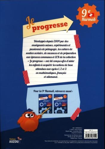 Produktbild Cahier de soutien scolaire 9ème harmos - Je progresse en allemand (Französisch, Hoegen Laure-Elie, 2017)