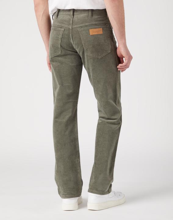 Actual product image Wrangler Texas Cord Pant Straight Fit Dusty Olive (W38/L30)