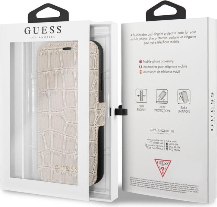 Produktbild Guess iPhone XR PU Leather Crocodile Print Booktype With Stand (Apple iPhone XR)
