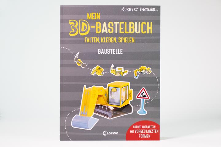 Produktbild Loewe Mein 3D-Bastelbuch - Falten, kleben, spielen - Baustelle (Deutsch, Norbert Pautner, 2024)