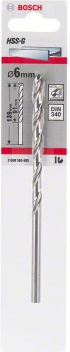 Actual product image Bosch Professional Zubehör Metal drill HSS-G, DIN 340, 3.5 x 73 x 112 mm, 1-pack (3.5 mm)