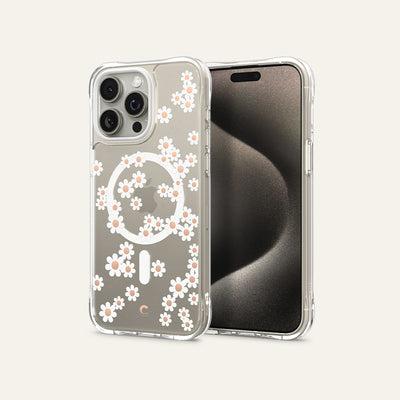 Actual product image Cyrill Cecile MAG iPhone 15 Pro 6.1" Magsafe white daisy ACS06759 (Apple iPhone 15 Pro)