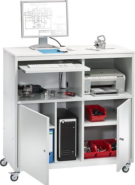 Image du produit eurokraft basic Pupitre pour PC, mobile (118 cm, 118.40 cm)