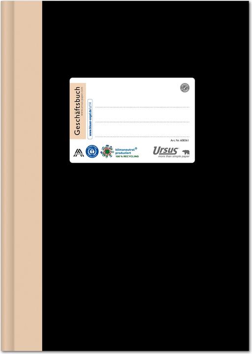 Produktbild Ursus Geschäftsbuch A4 kariert 144Blatt (144 x)