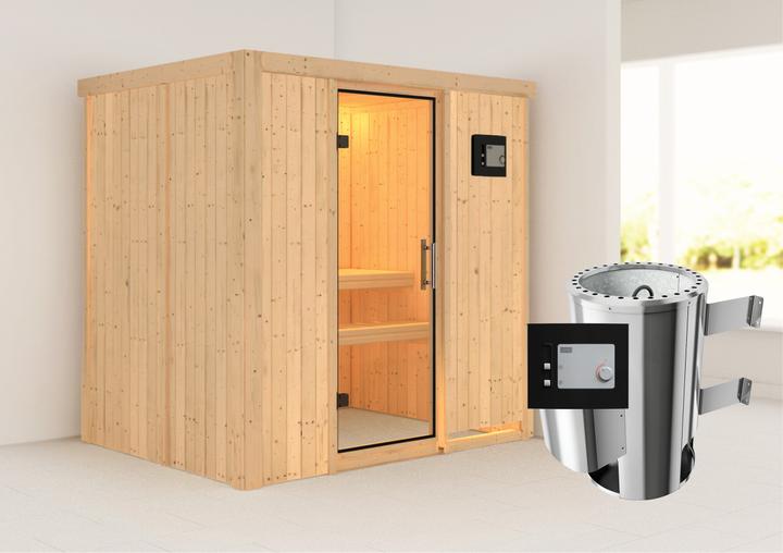 Actual product image Karibu Fanja without roof rim (Plug & Play 3.6 KW external control)