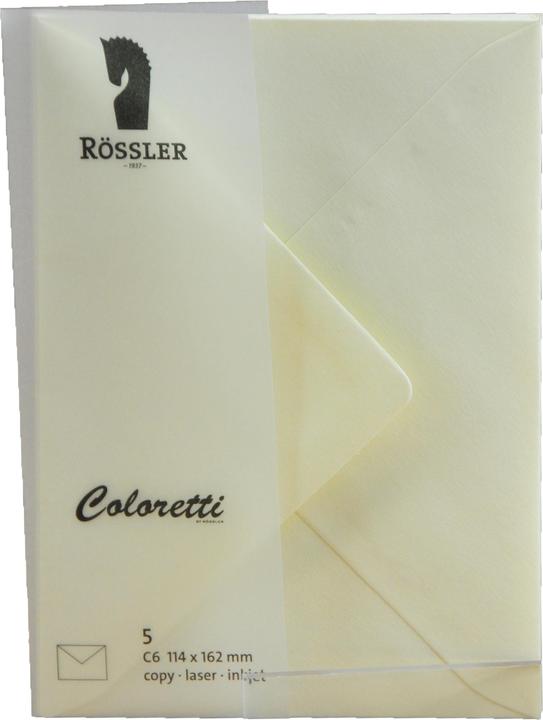 Immagine prodotto Magni 220705512 - Buste Coloretti, 80 g/m², DIN C6, crema, 5 pezzi (C6, 5 x)