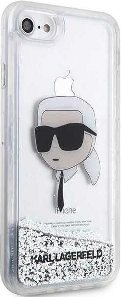 Image du produit Karl Lagerfeld KLHCI8LNKHCH iPhone 7/8/ SE 2020/2022 argent/argent hardcase paillettes Karl Head (Apple iPhone 7, Apple iPhone 8, Apple iPhone SE)