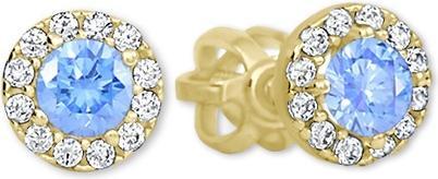 Brilio Earrings made of yellow gold with crystal 00575 239001