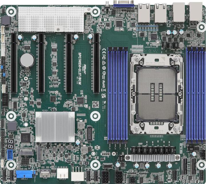 AsRock Mainboard SPC741D8-2L2T/BCM CEB Sockel 4677 Single (LGA 4677, Intel C741, SSI CEB)