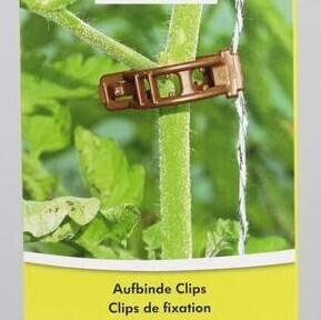 Produktbild Andermatt Biogarten Aufbinde-Clips braun 25 Stück, 25 mm Durchmesser (2.50 cm, 0.25 cm)