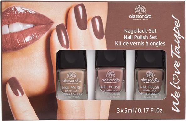 Produktbild Alessandro We Love Taupe 3er Set (Cashmere, Nude Parisienne, Touch, Rosy Wind, Farblack)