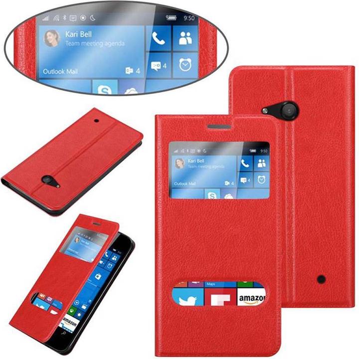 Actual product image Cadorabo Book with View double window cover (Microsoft Lumia 550)