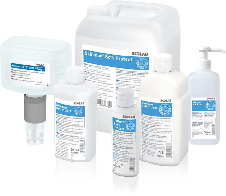 Actual product image Ecolab SOFT PROTECT virucidal alcohol-based hand disinfectant liq (5000 ml)