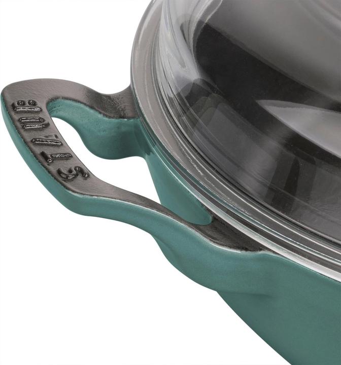 Actual product image Staub Sauté pan w. glass lid 30 cm, Eucalyptus 3.3l (30 cm, Casserole + Stewpot, Cast iron)