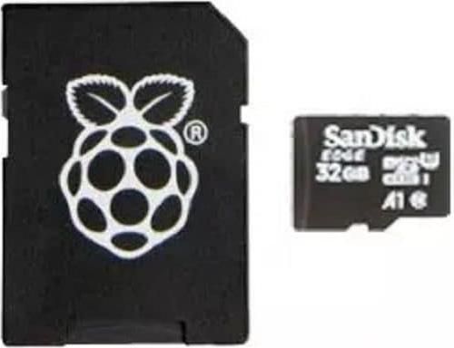 Actual product image Raspberry Pi Official micro SD Card With Noobs (Operating System) for 4 - 32GB