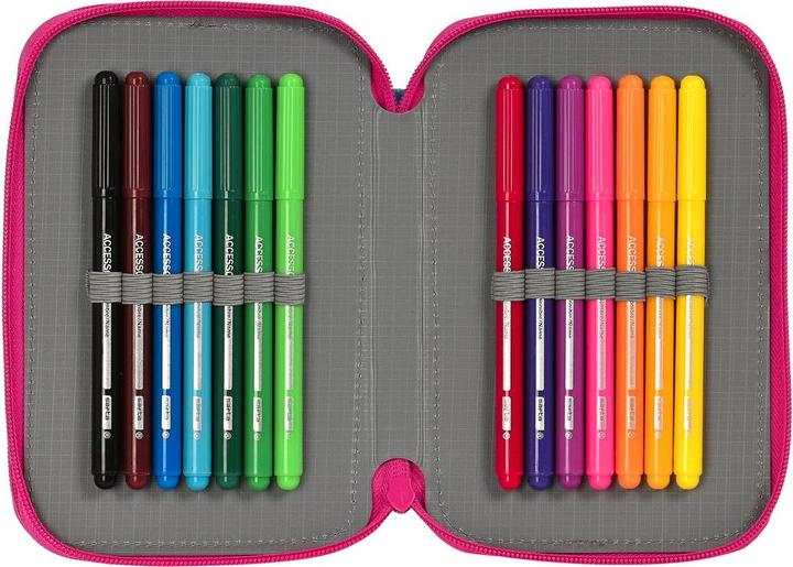 Image du produit Pinypon Sac à ressort double Bleu Rose 12.5 x 19.5 x 4 cm (28 pièces)