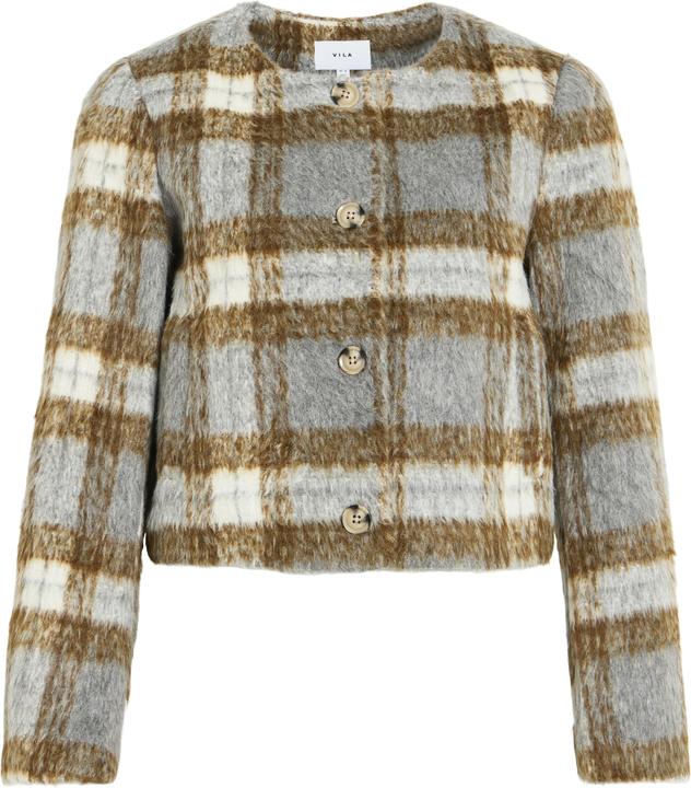 Produktbild Vila Kariert Knopf Jacke (36)