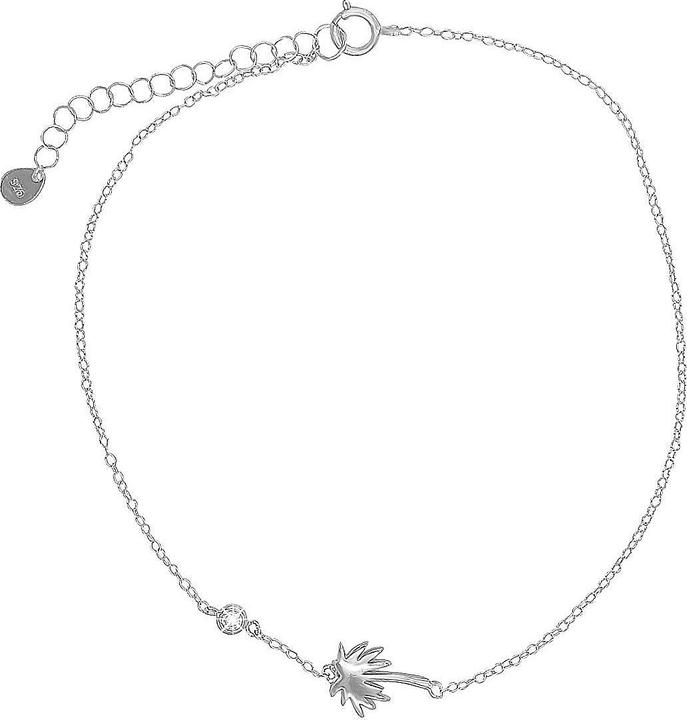 Produktbild Leyda Fusskette Palme (Silber, Synthetischer Stein, 26 cm)
