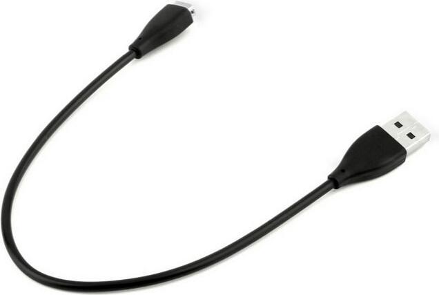 Produktbild JTI Fitbit Charge HR-kompatibles USB-Ladekabel (28 cm) - Schwarz