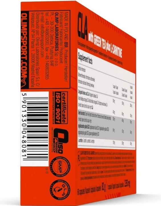 Produktbild Olimp Sport Nutrition CLA & Green Tea Plus L-Carnitine Sport Edition (60 Caps) (60 Stück, Kapseln)
