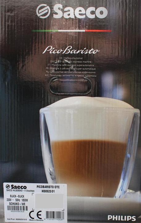 Actual product image Saeco PicoBaristo HD8925/01