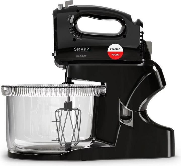 Immagine prodotto Smapp Miscelatore a mano Frullatore con ciotola 451.8 2 ciotole nero (580 W)