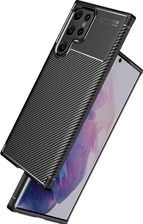 Immagine prodotto Screenguard Custodia Samsung Galaxy S22 Ultra Cover Carbon Design TPU (Samsung Galaxy S22 Ultra)