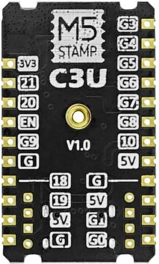 Produktbild M5Stack Entwicklerboard M5stamp C3U Mate mit Pin Headers