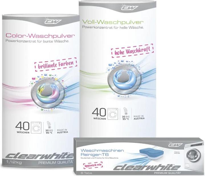 Produktbild ClearWhite Waschpulver-Box (80 Waschgänge, Pulver)