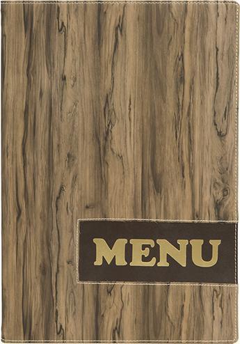 Actual product image Securit Menu card folder DESIGN WOOD, DIN A4, brown