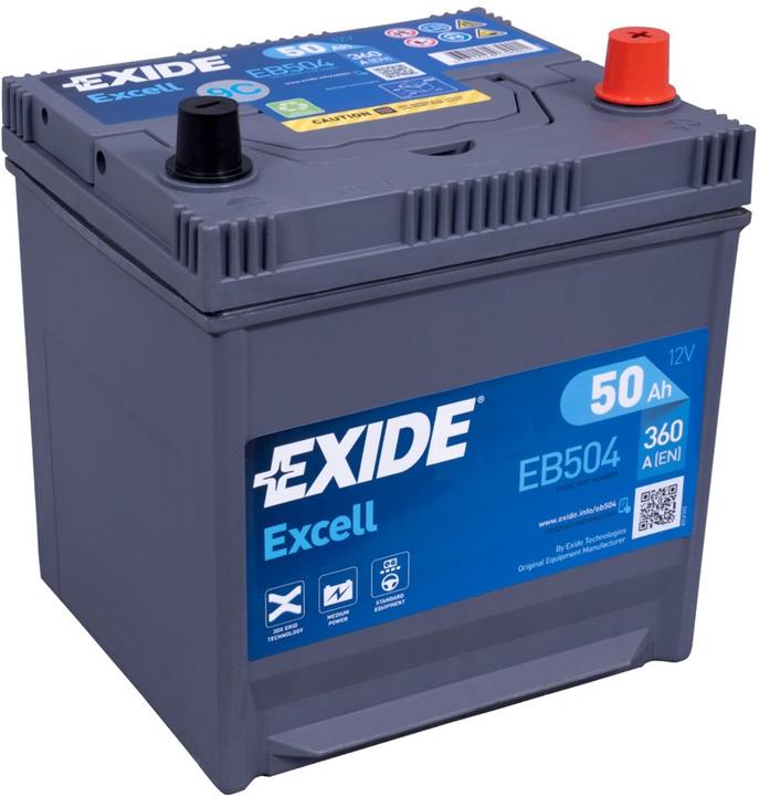 Image du produit Exide EB501 Excell (12 V, 50 Ah, 360 A)