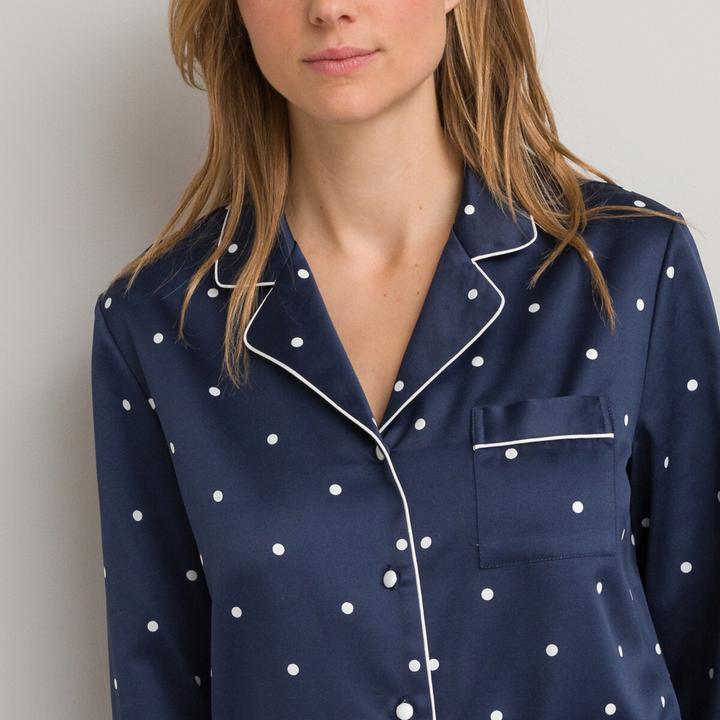 Image du produit La Redoute Collections Pyjama classique en satin (40)