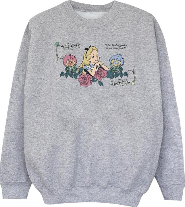 Disney Alice im Wunderland Sweatshirt Mädchen What Kind Of Garden