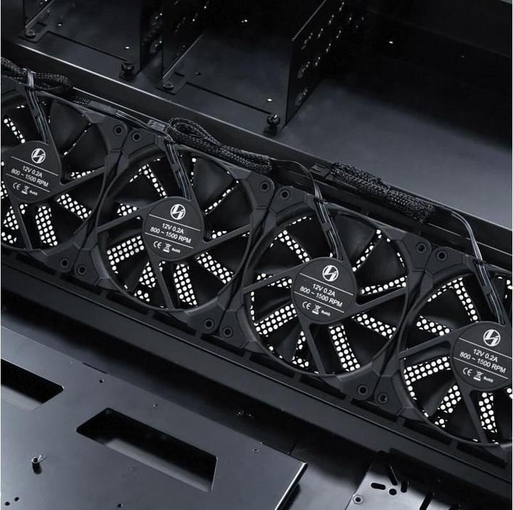 Produktbild Lian-Li DK-04F Schreibtischkoffer (höhenverstellbar) - Schwarz (ATX, mATX, Mini-ITX, E-ATX)