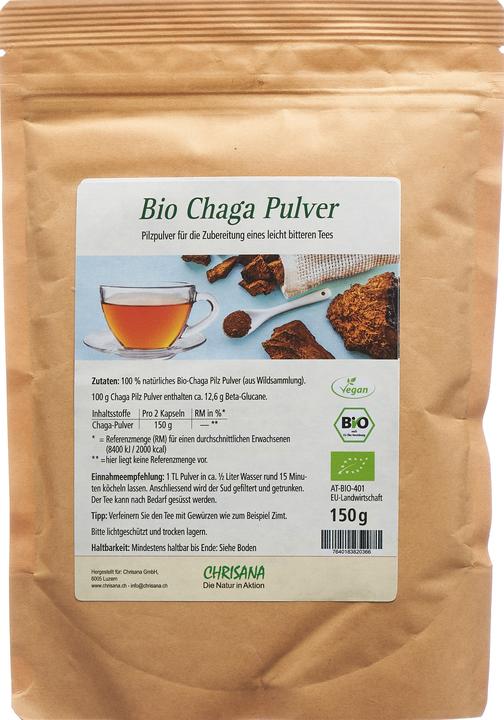 Produktbild Chrisana Bio Chaga Pulver (1 Stück, Pulver, 166 g)