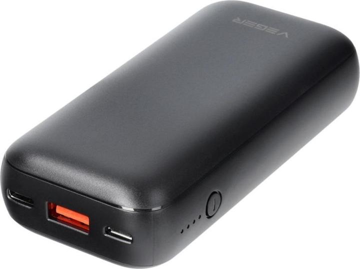 Veger Powerbank Powerbank 10000 mAh PD QC3.0 3A 20W S10 (W1135) schwarz (10000 mAh, 37 W, 37 Wh)