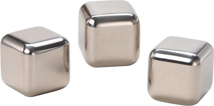 Produktbild G. Wurm Whisky Eiswürfel Set aus Edelstahl, 2,7 cm, 8 Würf (Whisky Steine)