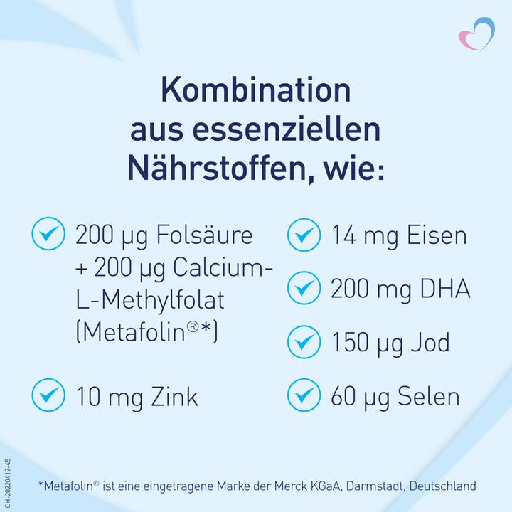 Immagine prodotto Elevit Provital Complex + DHA (60 Pezzo/i, Pillole, 118 g)