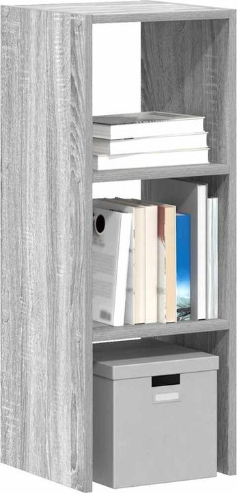 Productafbeelding VidaXL Stapelbare boekenplank grijs Sonoma 30x30x80 cm materiaal op houtbasis (30 x 30 x 80 cm)