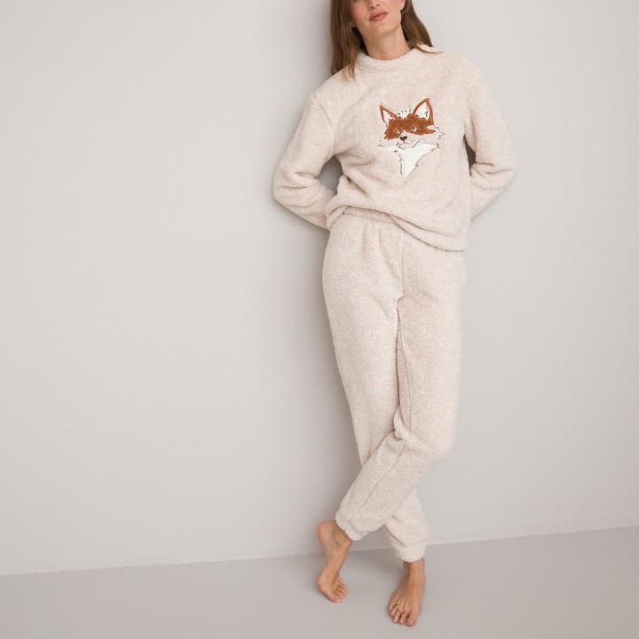 La Redoute Collections Bestickter Pyjama aus Webpelz (W32/L34)